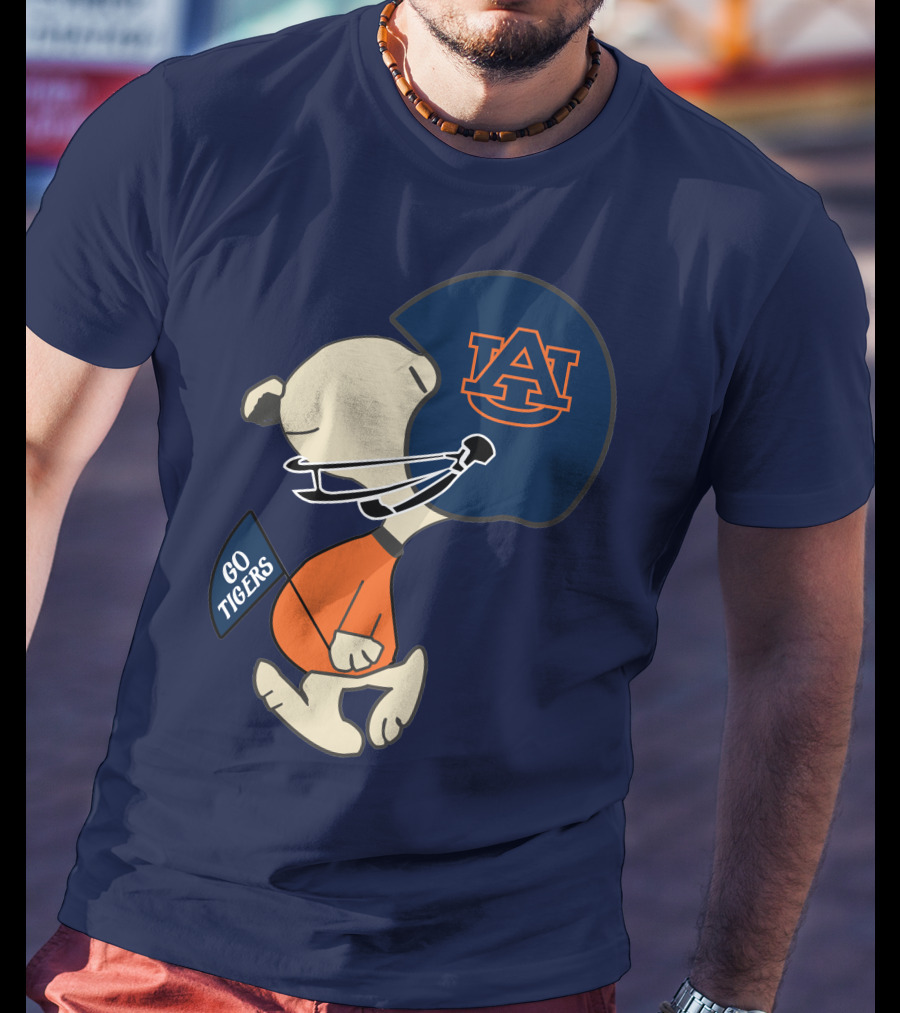 Go Tigers Auburn University Football Snoopy T-Shirt