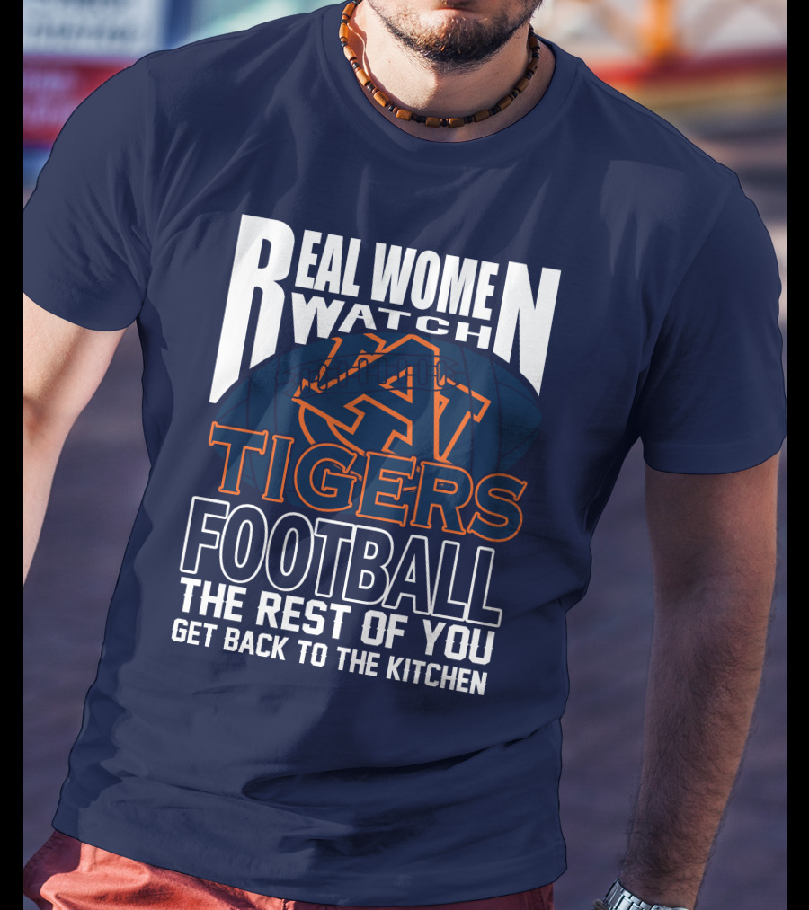 Real Women Watch Auburn Tigers Football T-Shirt