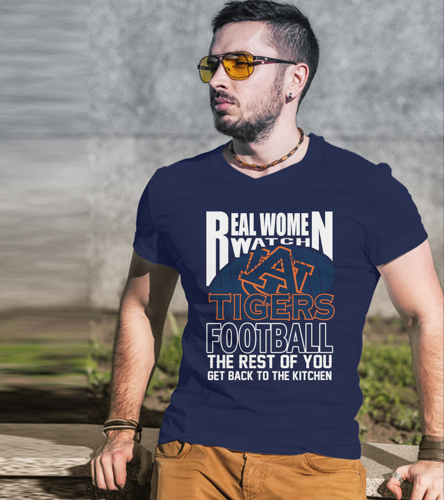 Real Women Watch Auburn Tigers Football T-Shirt