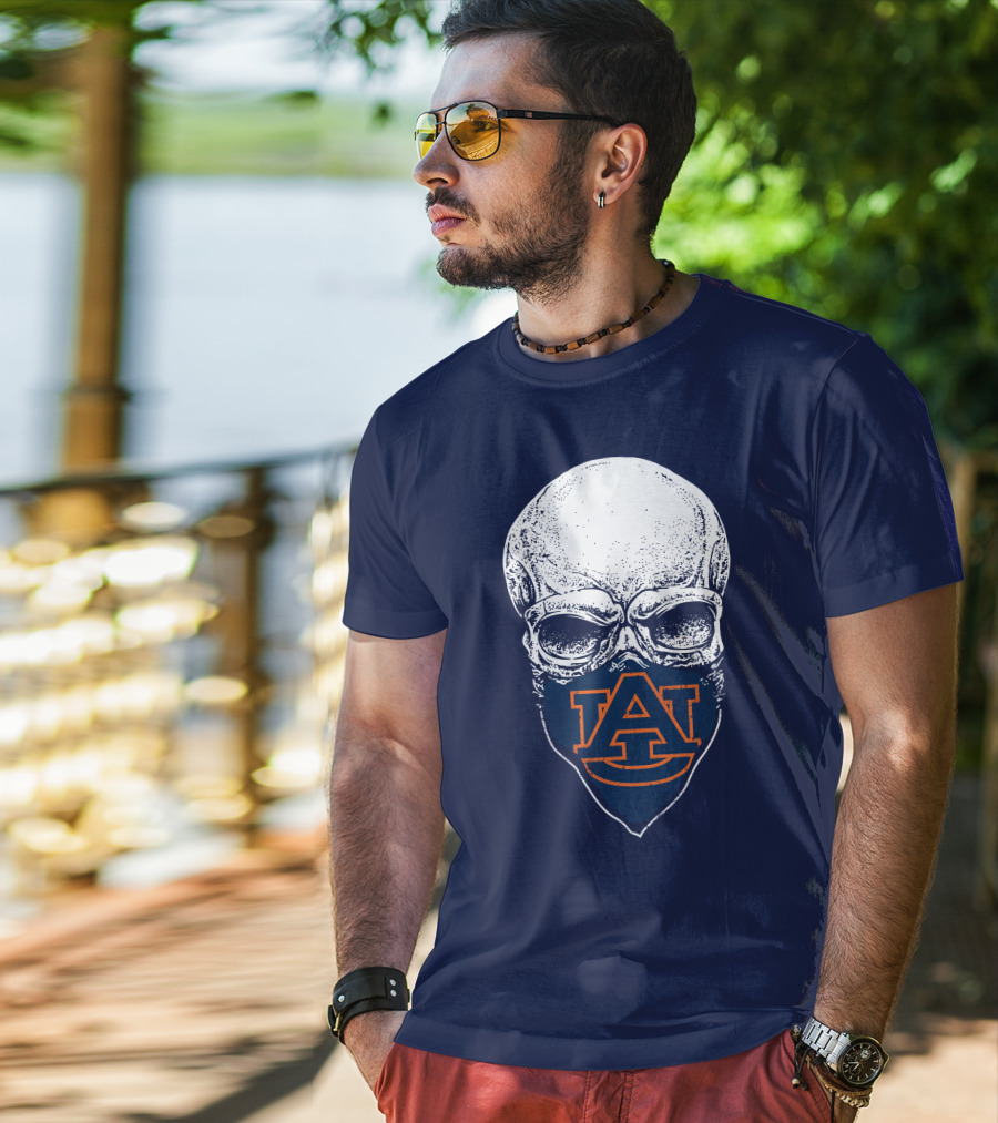 Auburn Tigers Skull T-Shirt