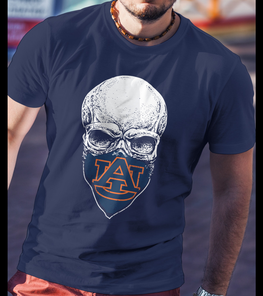 Auburn Tigers Skull T-Shirt