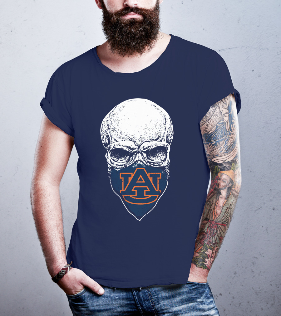 Auburn Tigers Skull T-Shirt