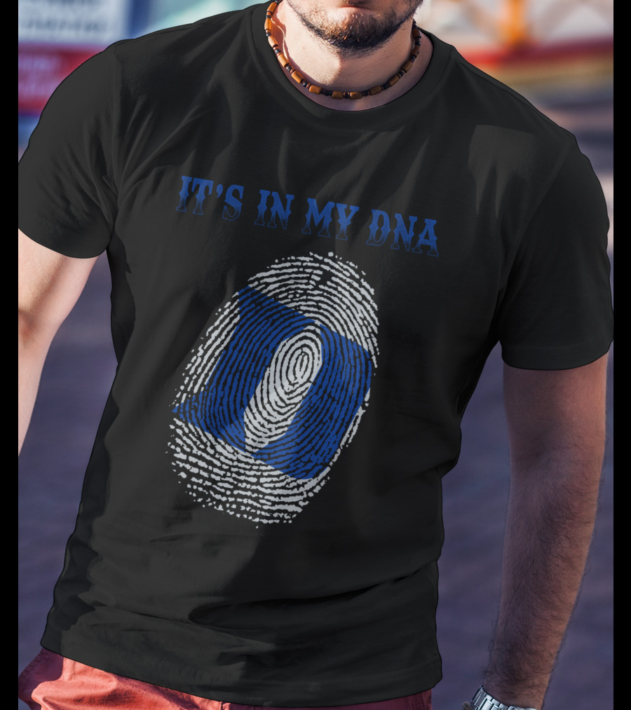 It's In My Dna Duke Blue Devils Fingerprint T-Shirt