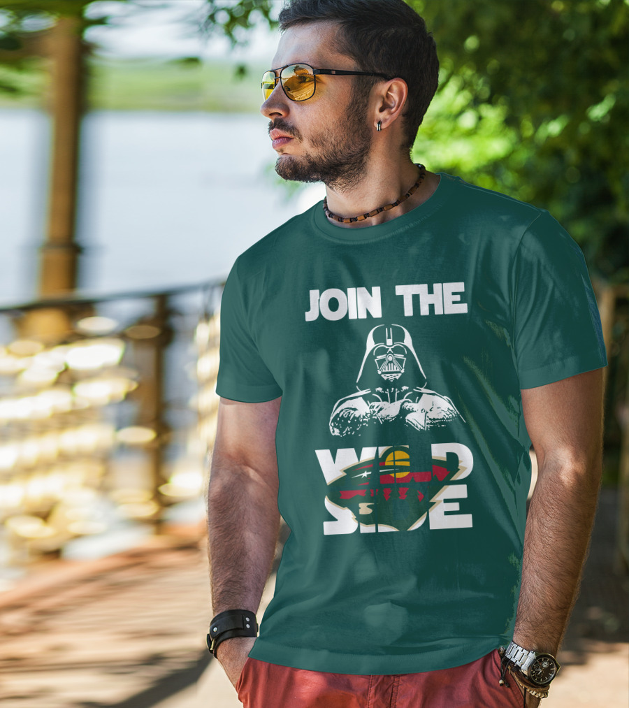 Join The Wild Side Minnesota Wild Darth Vader T-Shirt