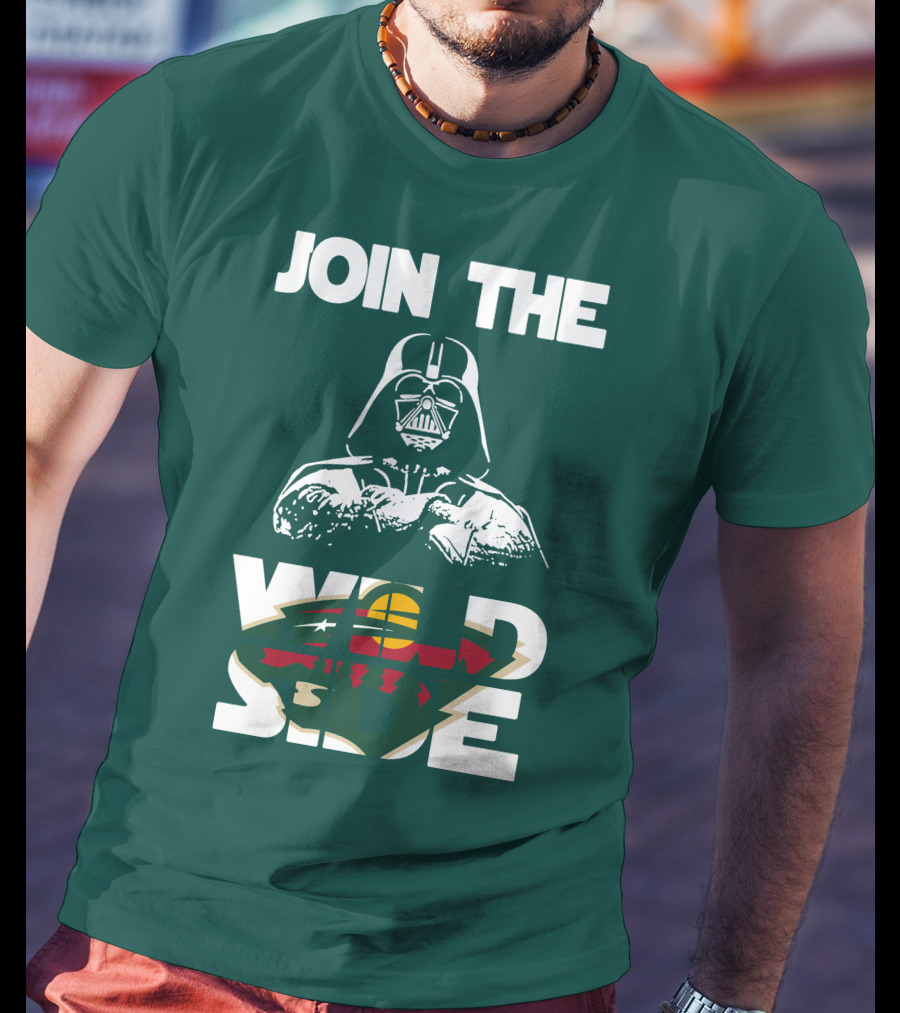 Join The Wild Side Minnesota Wild Darth Vader T-Shirt