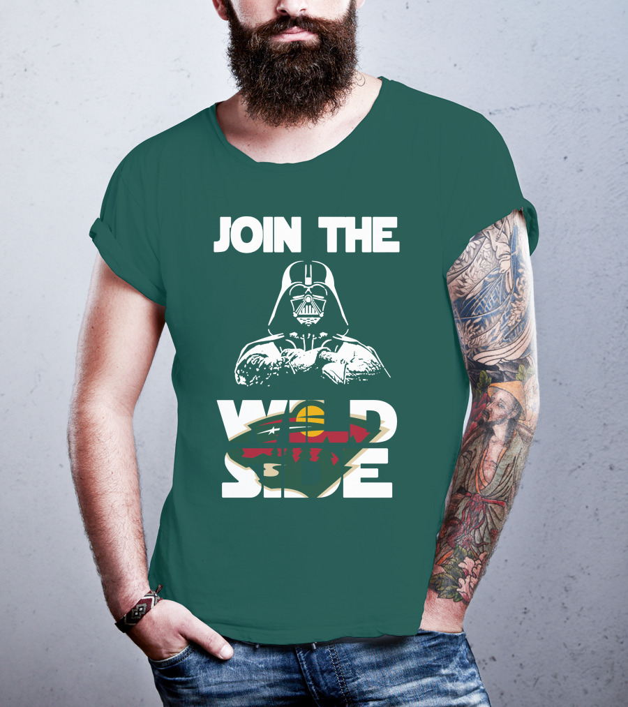 Join The Wild Side Minnesota Wild Darth Vader T-Shirt