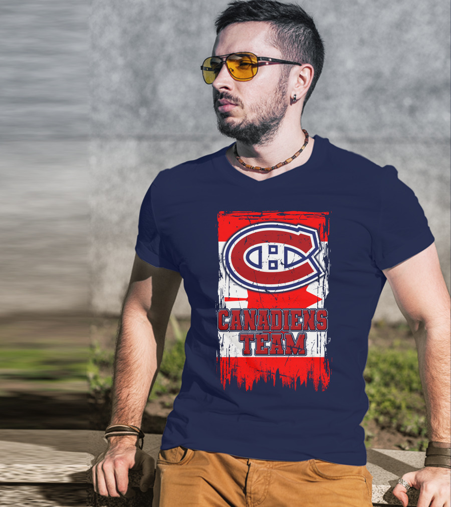 Montreal Canadiens Team Flag T-Shirt