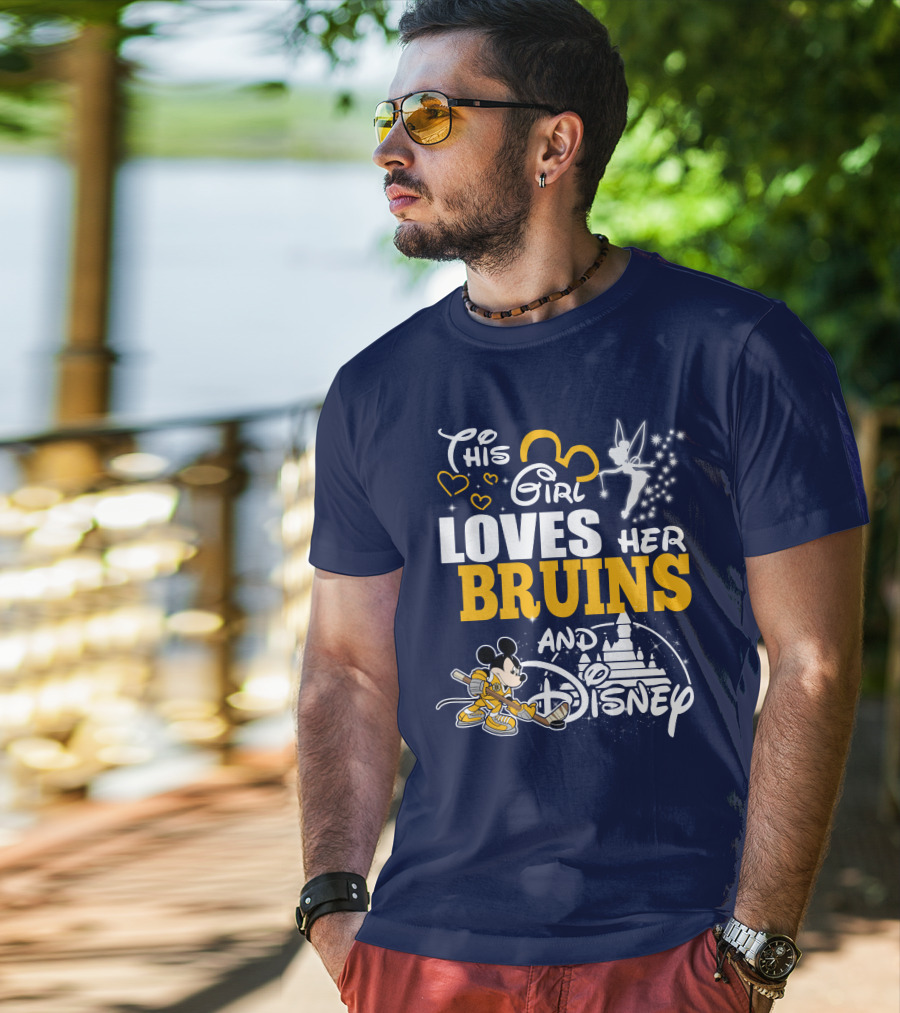 This Girl Loves Her Bruins And Disney T-Shirt