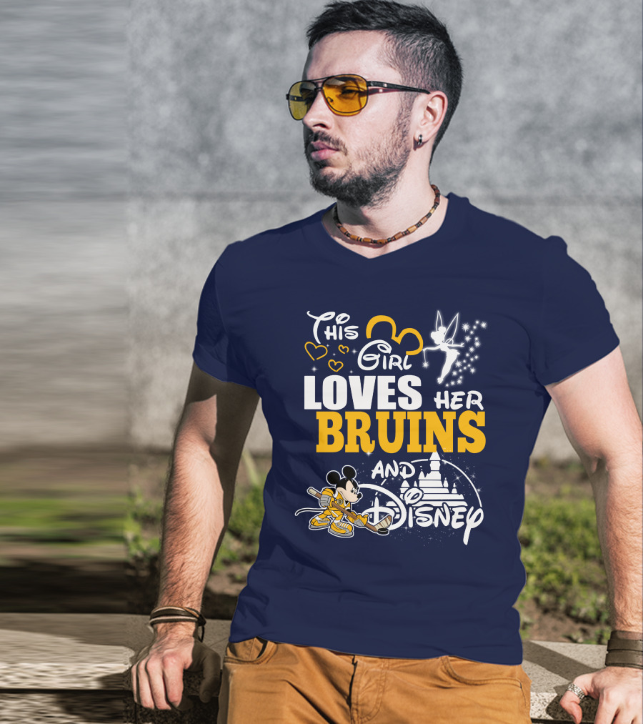 This Girl Loves Her Bruins And Disney T-Shirt