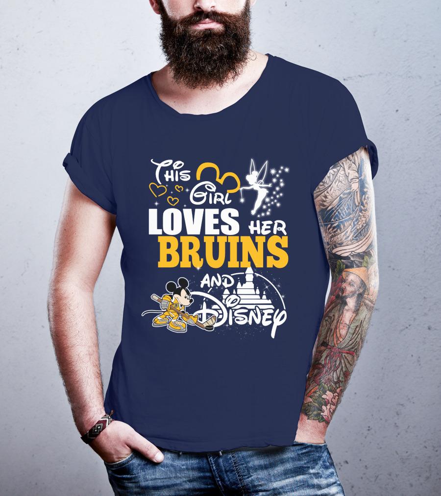 This Girl Loves Her Bruins And Disney T-Shirt
