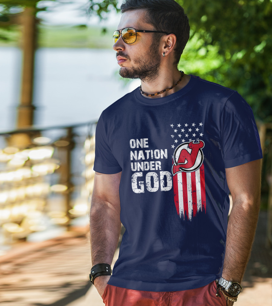 One Nation Under God New Jersey Devils T-Shirt