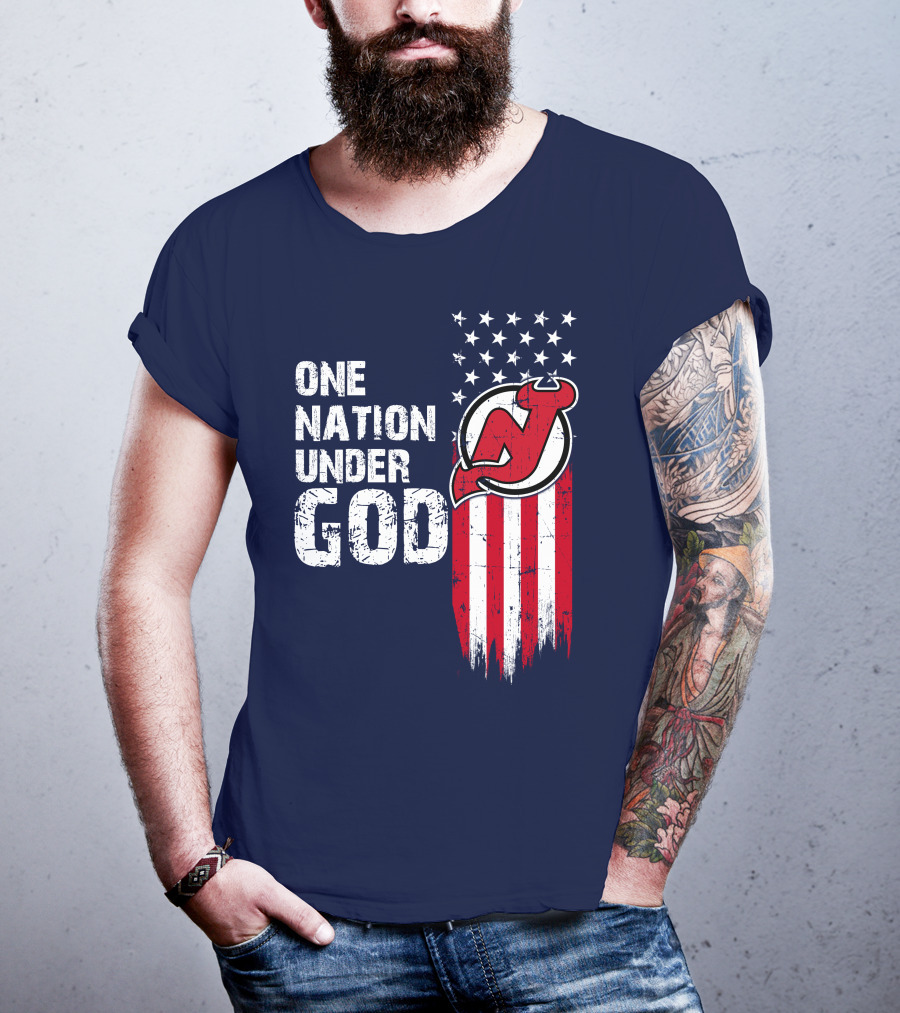 One Nation Under God New Jersey Devils T-Shirt