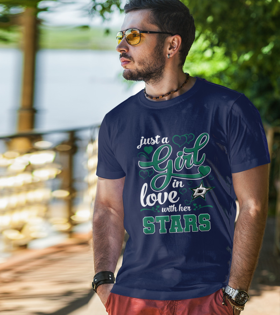 Just A Girl In Love With Her Dallas Stars T-Shirt