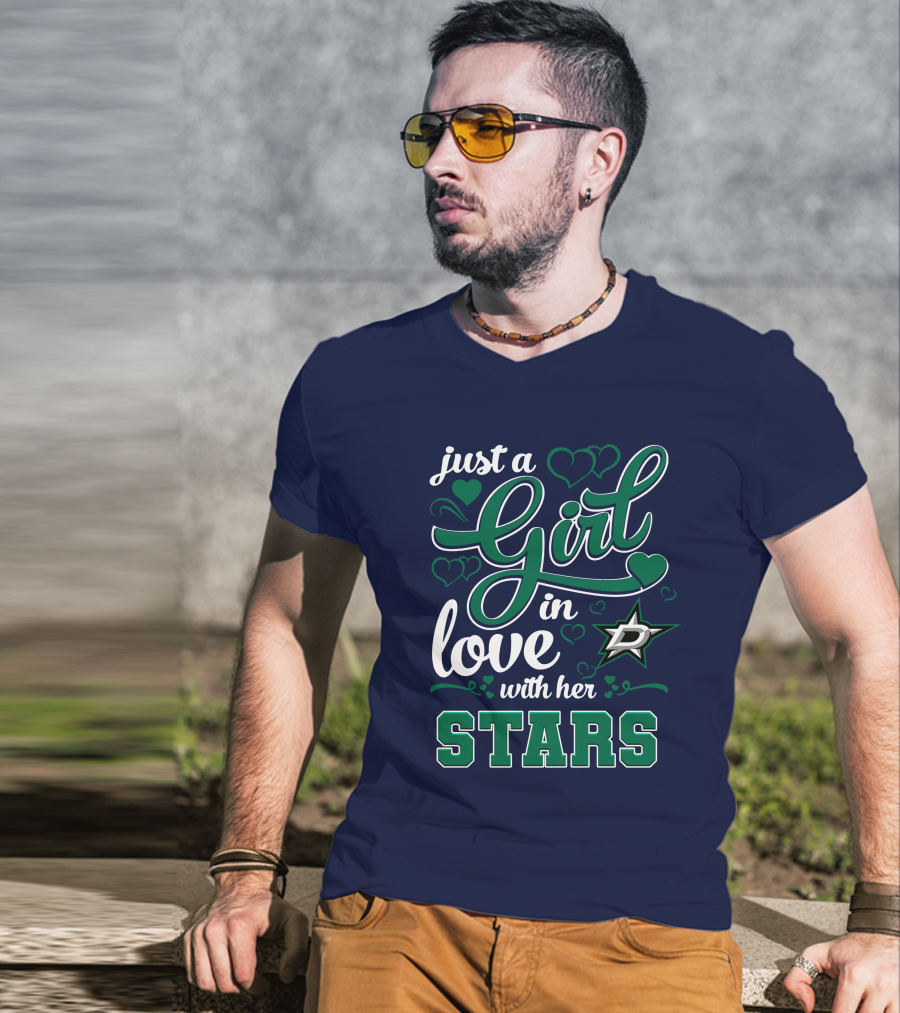 Just A Girl In Love With Her Dallas Stars T-Shirt
