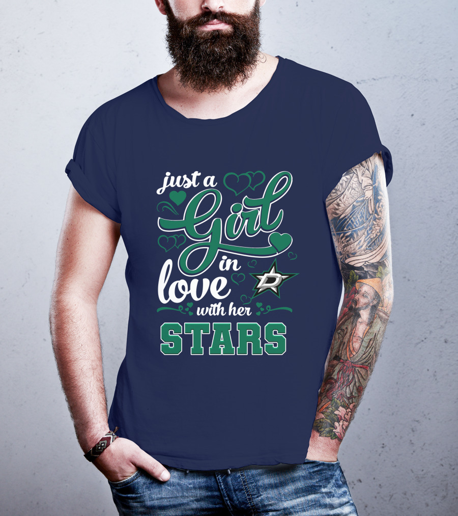Just A Girl In Love With Her Dallas Stars T-Shirt