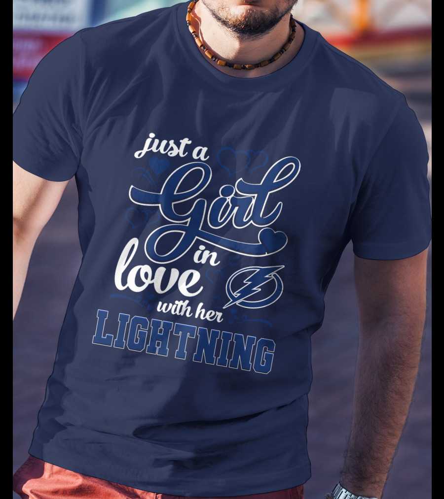 Just A Girl In Love With Her Tampa Bay Lightning T-Shirt