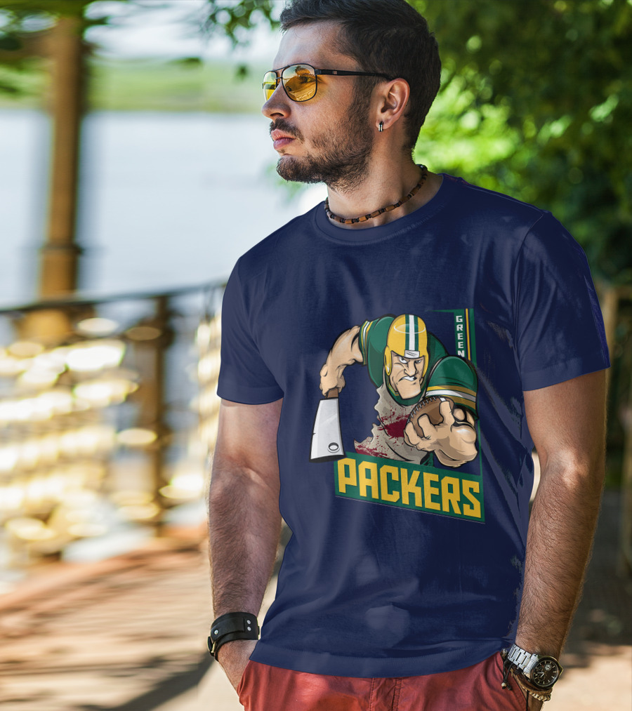 Green Bay Packers Tough Gridiron Warrior T-Shirt