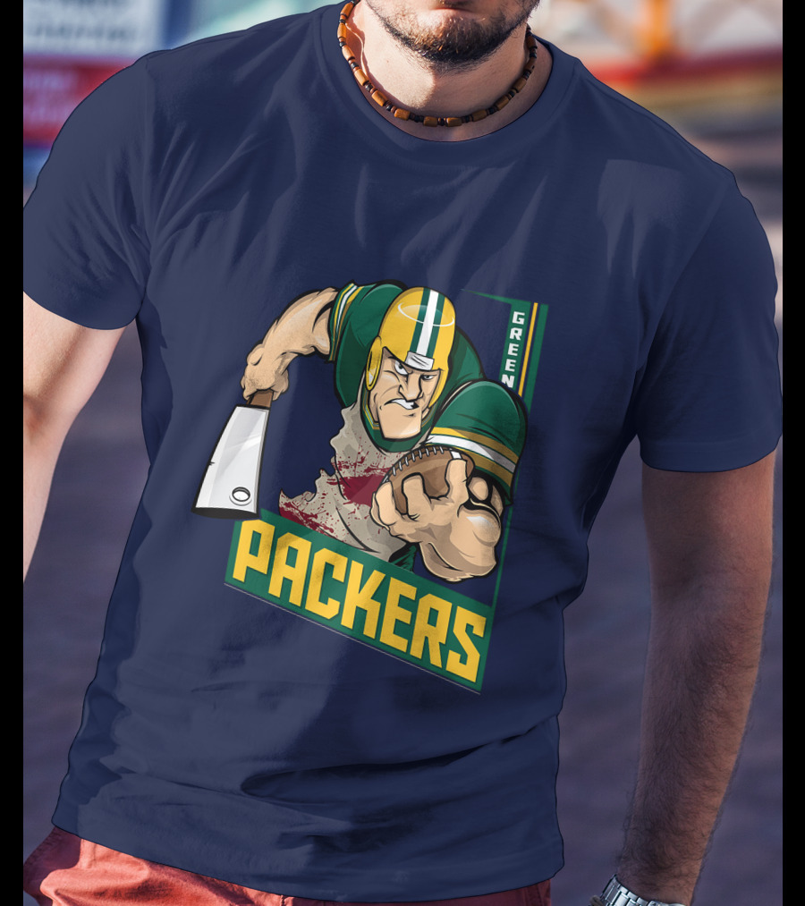 Green Bay Packers Tough Gridiron Warrior T-Shirt