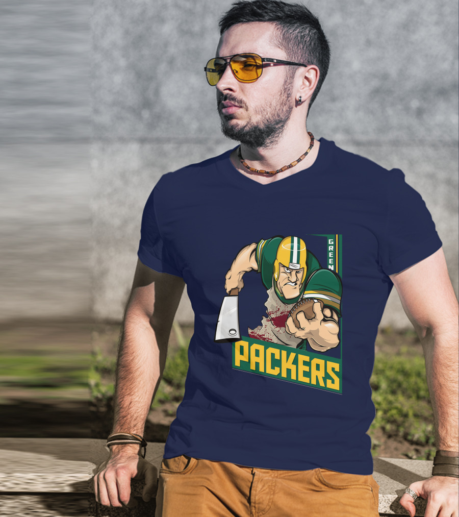 Green Bay Packers Tough Gridiron Warrior T-Shirt