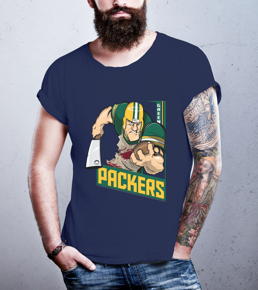 Green Bay Packers Tough Gridiron Warrior T-Shirt