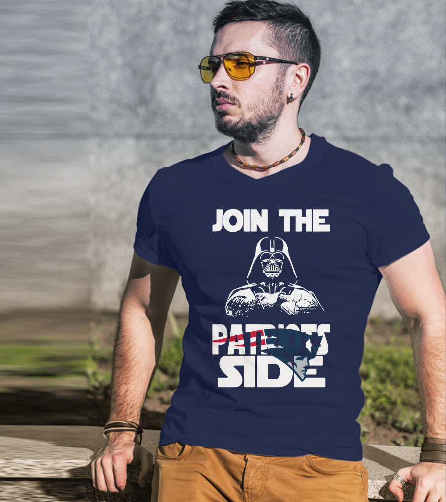 Join The New England Patriots Side T-Shirt