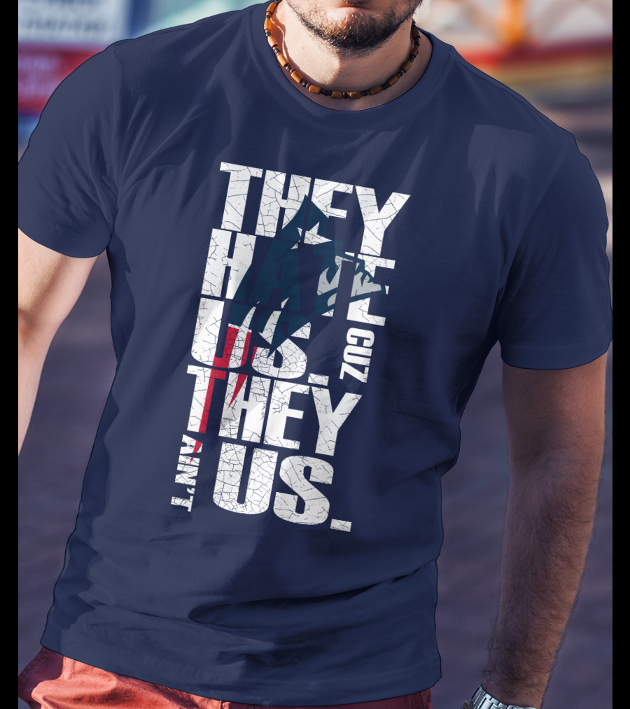 They Hate Us Cuz They Ain't Us New England Patriots T-Shirt