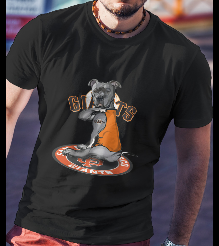 San Francisco Giants Dog With Jersey T-Shirt