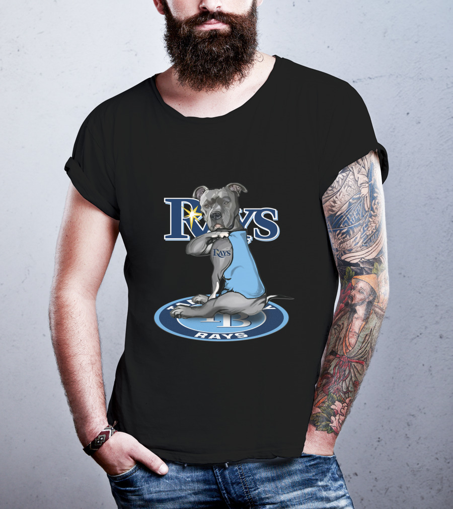 Rays Dog With Tampa Bay Rays Logo And 27-Tampa Bay Rays Circle T-Shirt
