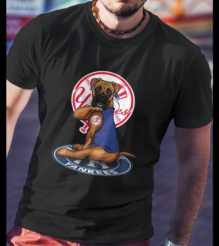 New York Yankees Dog Baseball Mascot T-Shirt