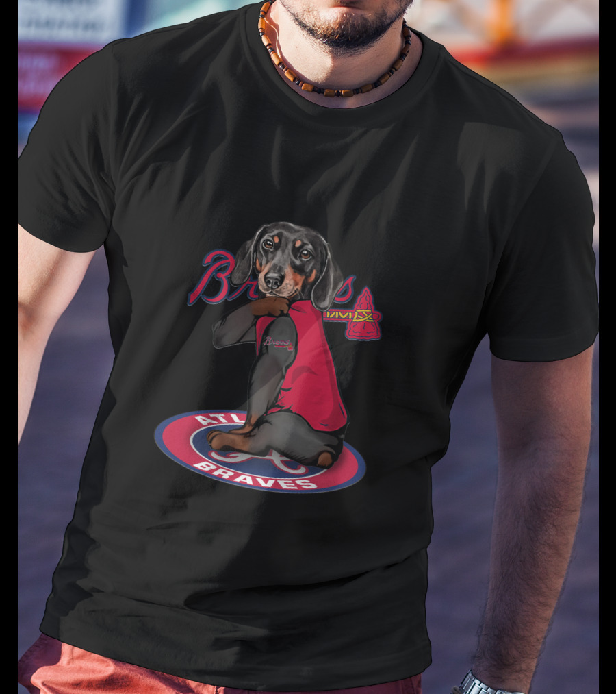 Atlanta Braves Dachshund Team Spirit T-Shirt