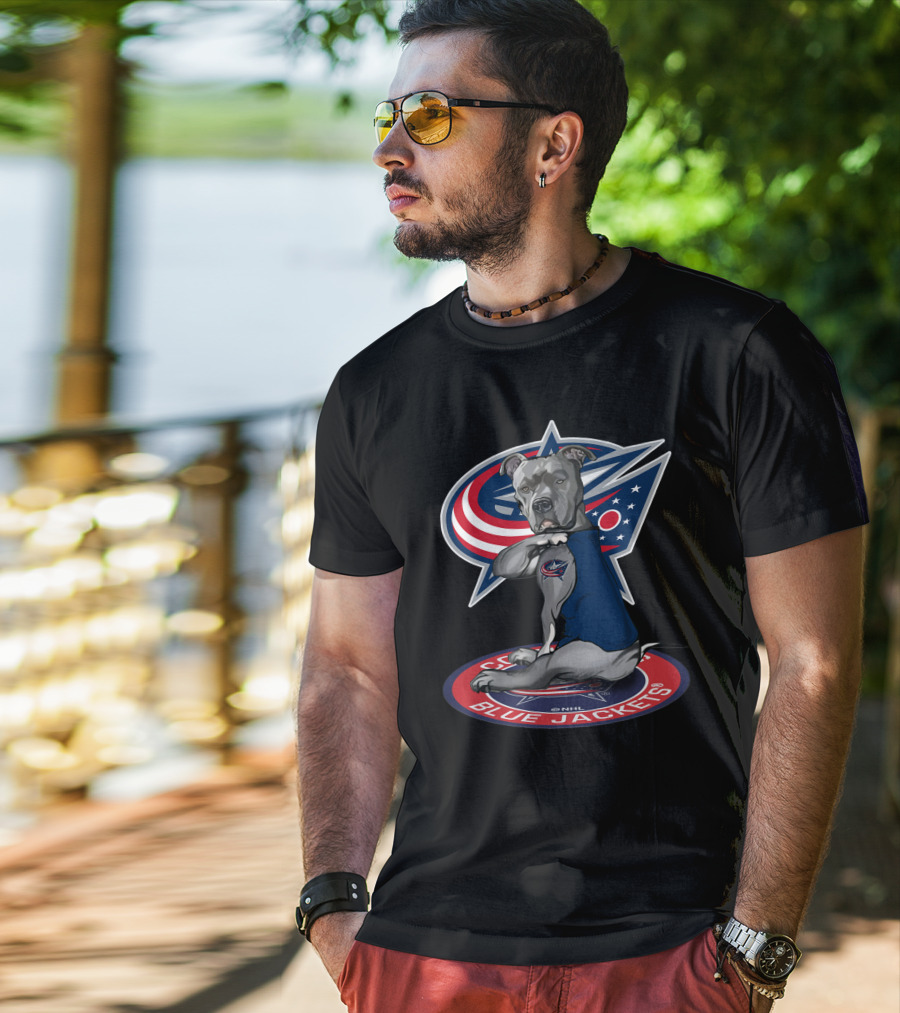 Columbus Blue Jackets Nhl Dog Mascot T-Shirt