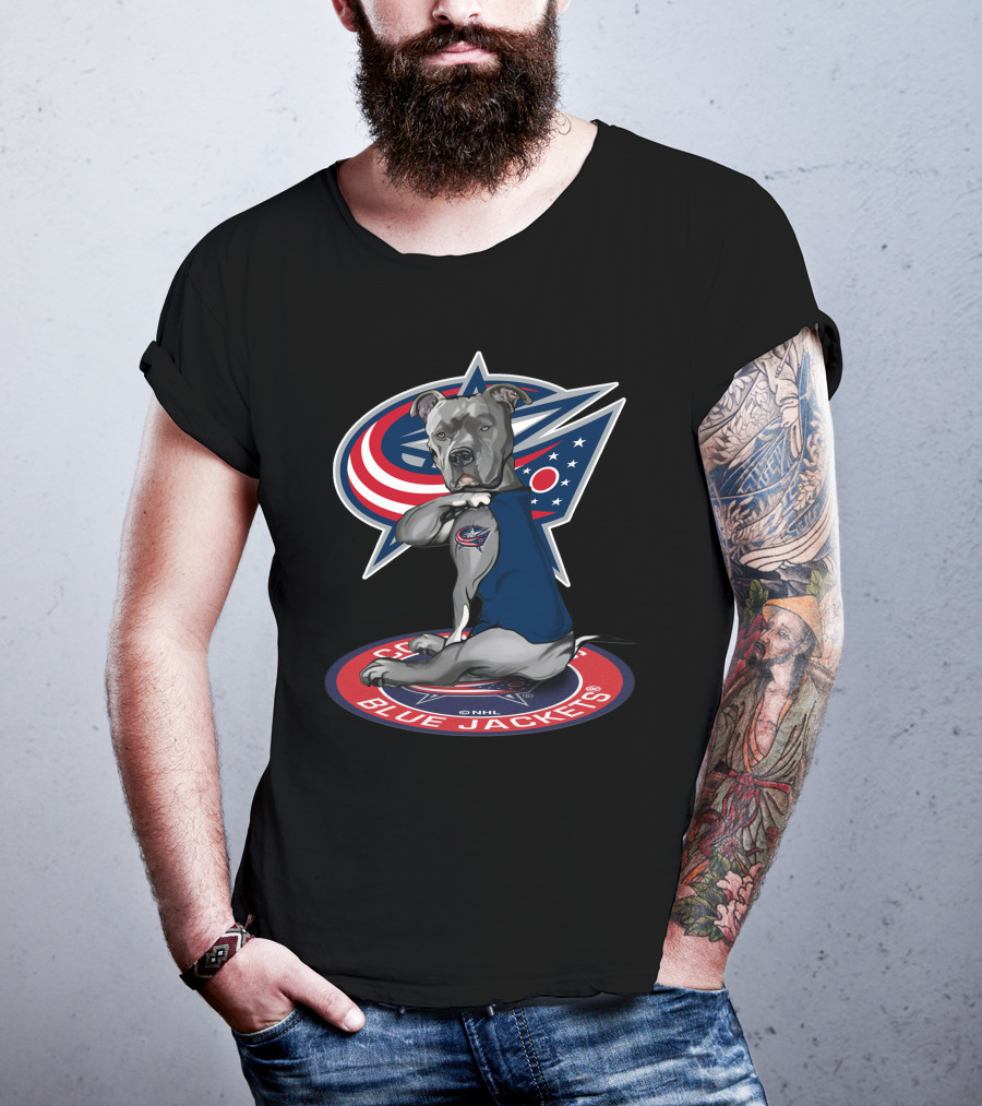 Columbus Blue Jackets Nhl Dog Mascot T-Shirt