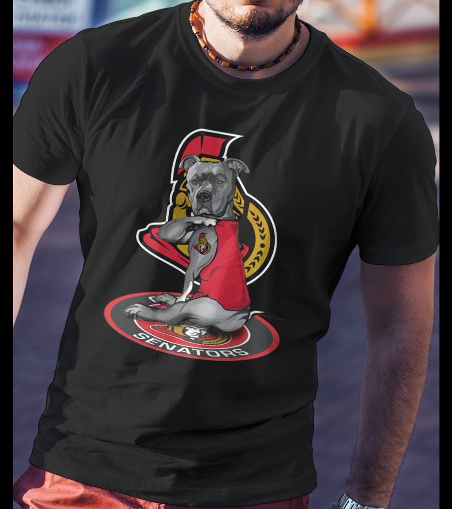 Ottawa Senators 21 Dog Mascot T-Shirt