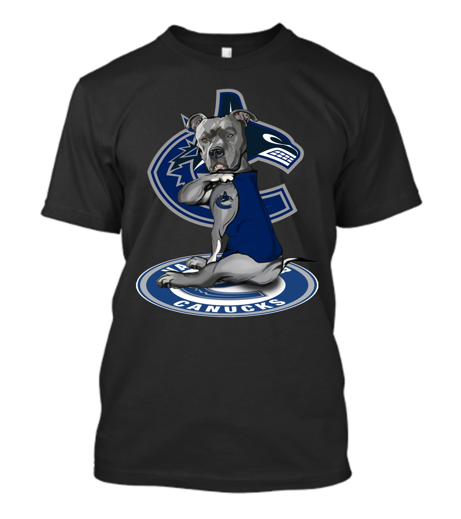 Vancouver Canucks Dog With Team T-Shirt