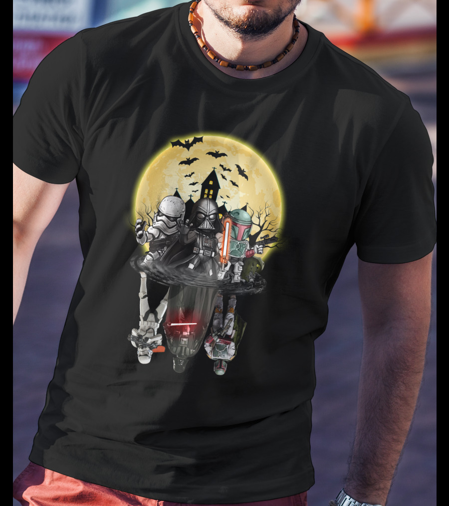 Star Wars Dark Side Halloween Reflection Battle T-Shirt