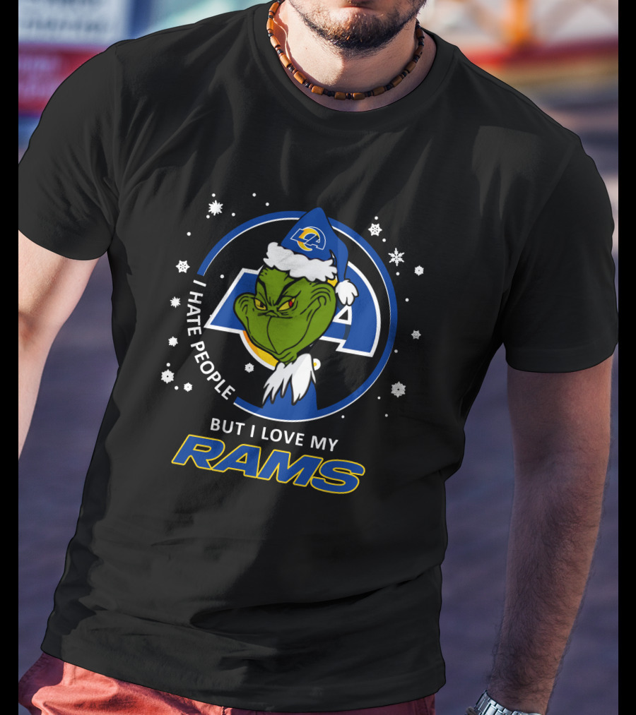 I Hate People But I Love My Los Angeles Rams Rams T-Shirt