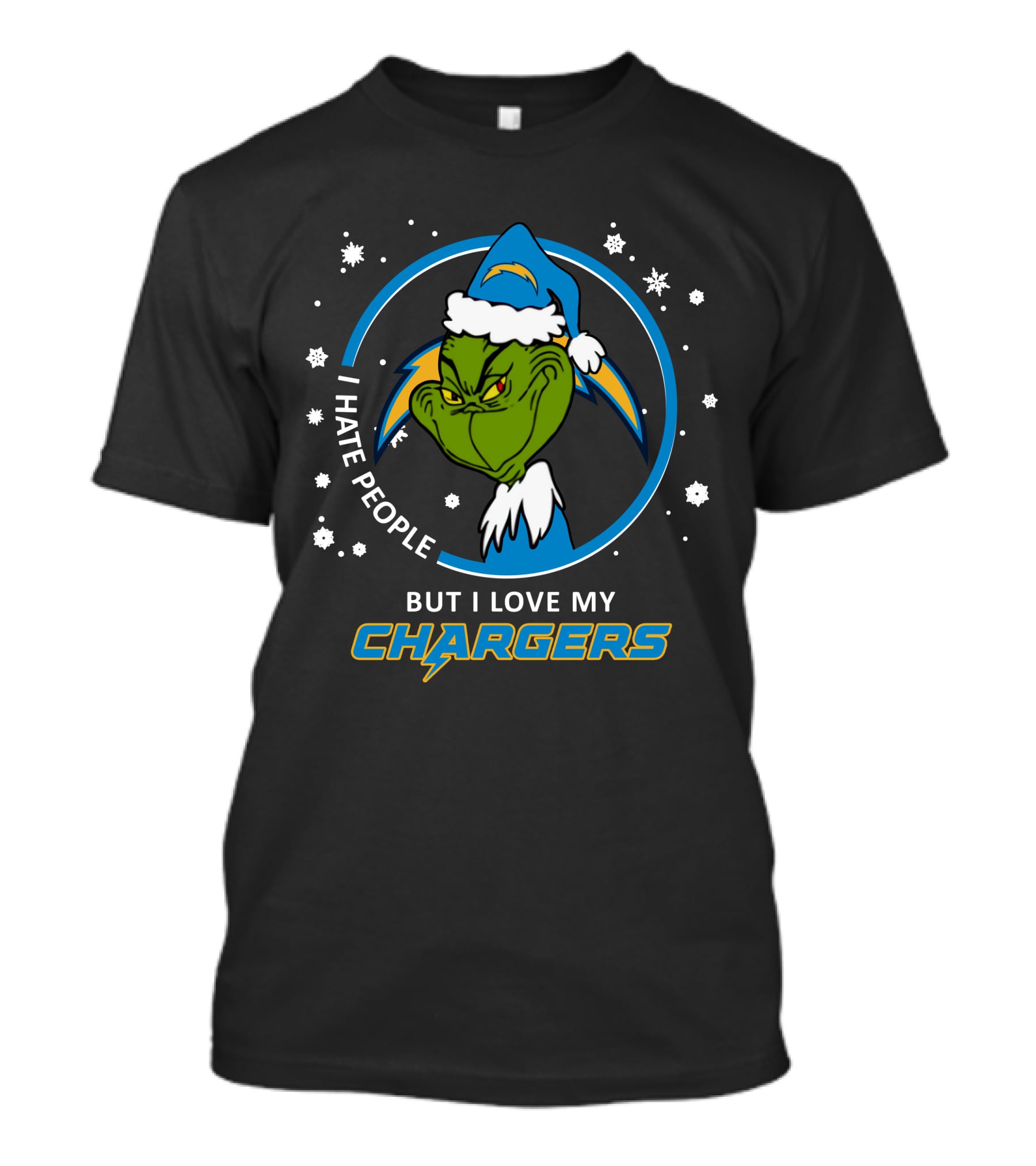 I Hate People But I Love My Chargers T-Shirt