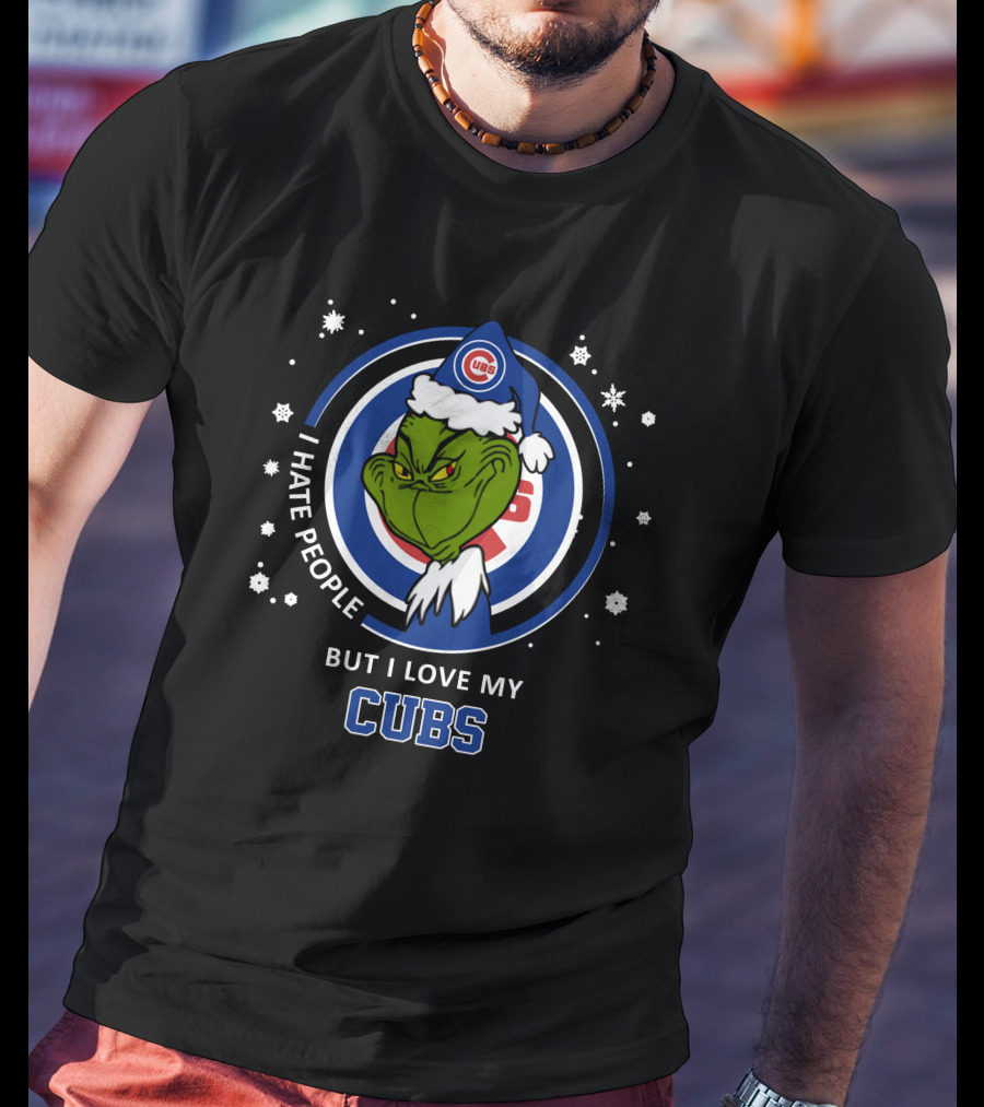 I Hate People But I Love My Chicago Cubs T-Shirt