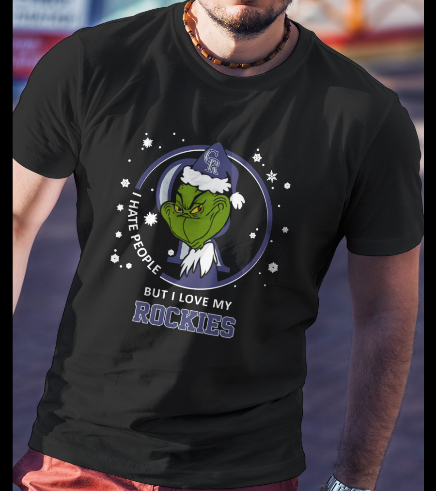 I Hate People But I Love My Rockies Ds004-09 Colorado Rockies T-Shirt
