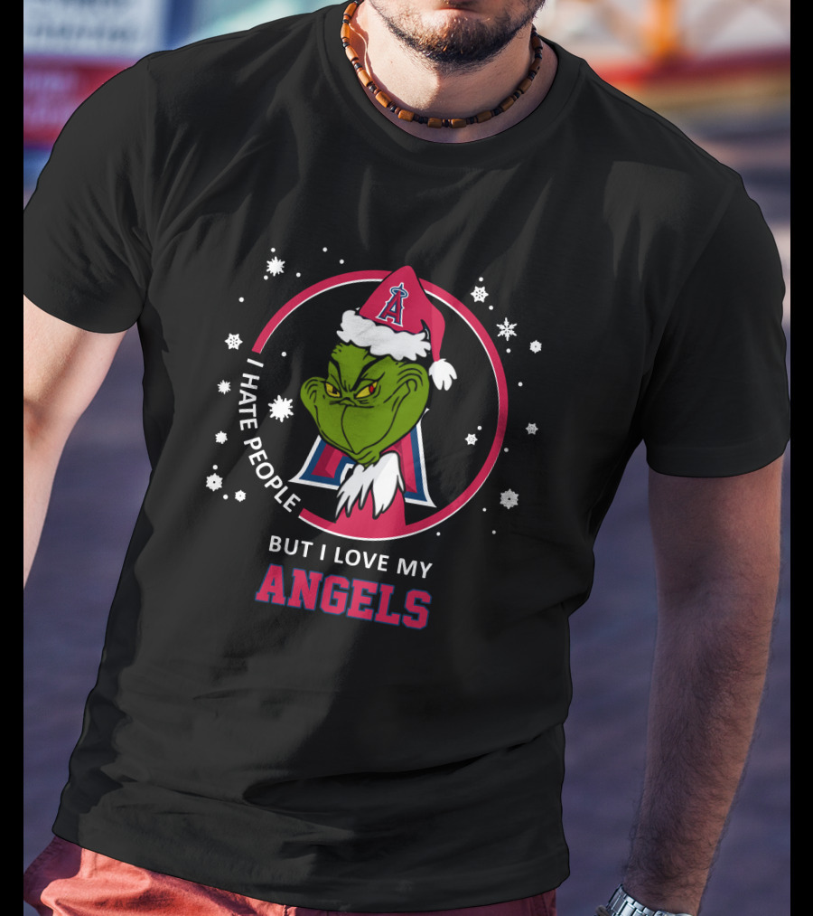 I Hate People But I Love My Los Angeles Angels T-Shirt