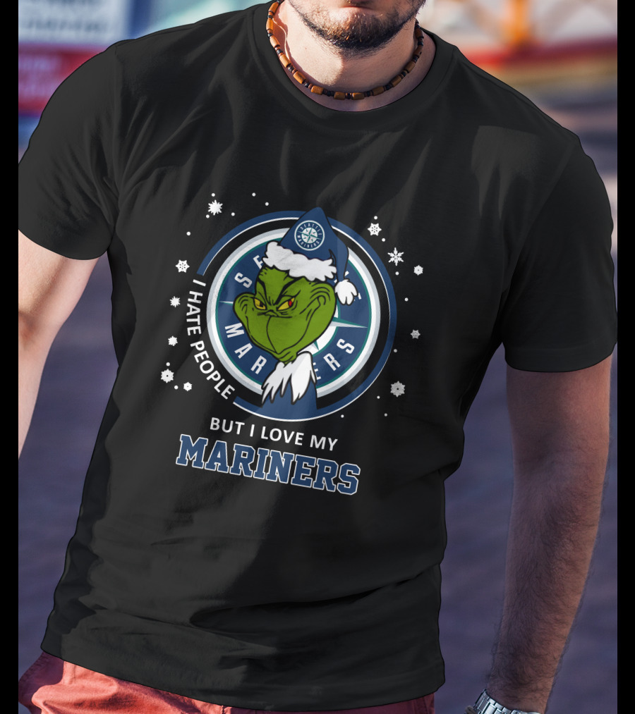 I Hate People But I Love My Seattle Mariners T-Shirt