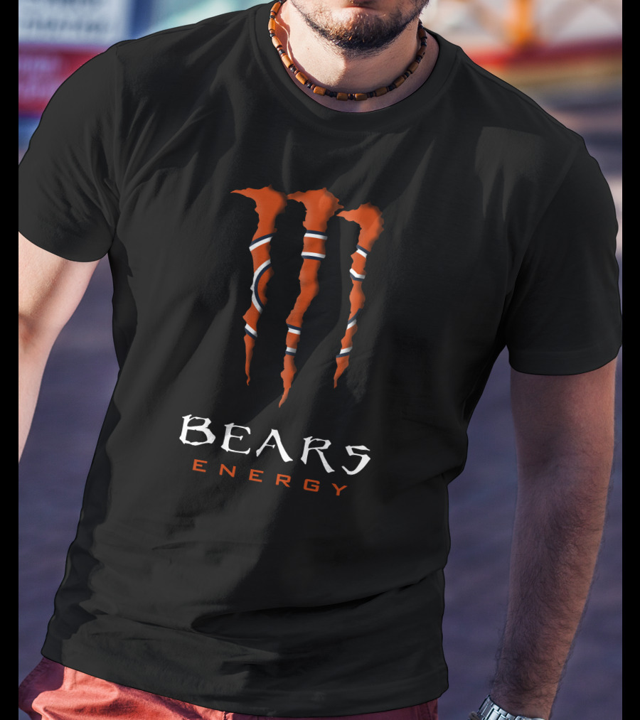 Chicago Bears Energy Monster Claw Mark T-Shirt