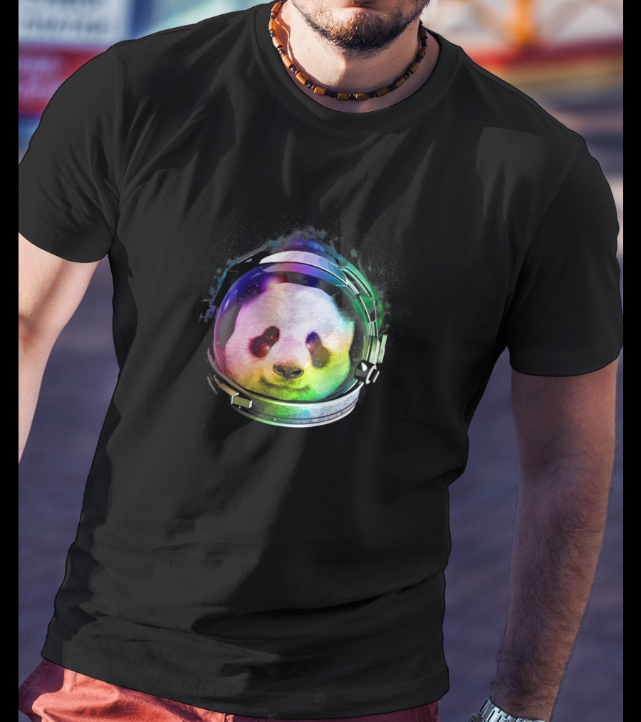 Astronaut Panda Rainbow Space Helmet 1170965 T-Shirt