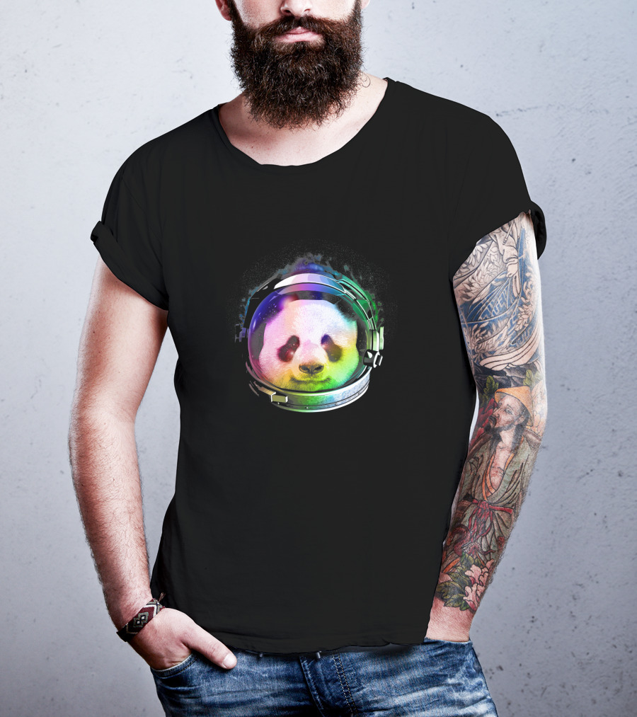 Astronaut Panda Rainbow Space Helmet 1170965 T-Shirt