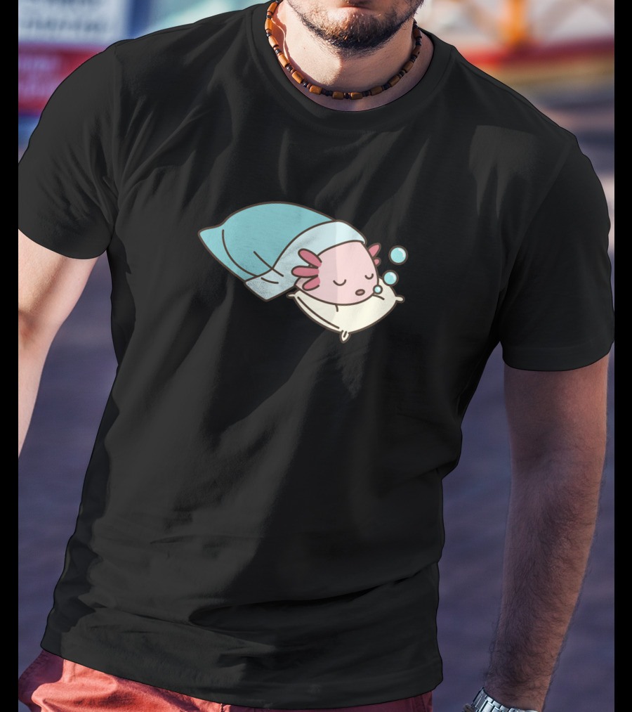 Axolotl Napsolotl Sleepy Axolotl Illustration 1318373 T-Shirt
