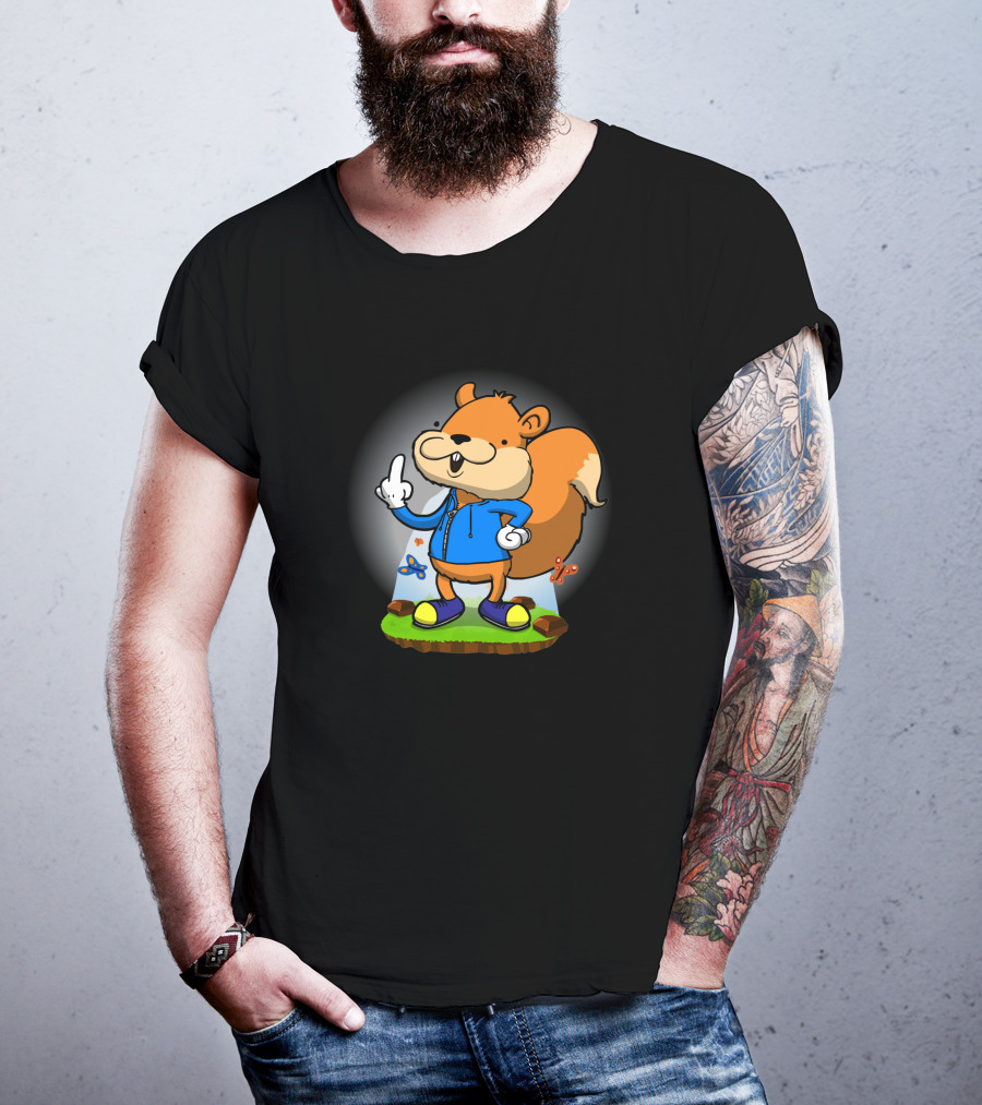 Conker's Bad Fur Day Squirrel Character 6324 T-Shirt