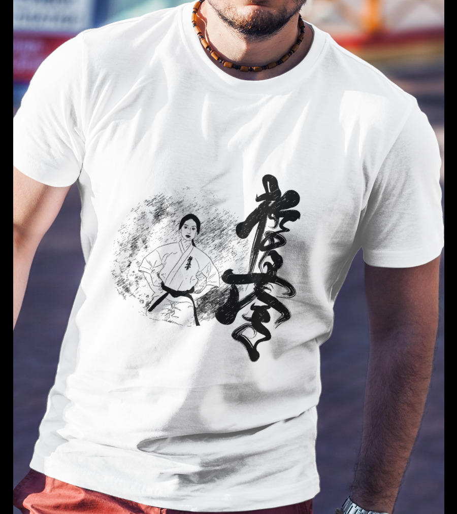 Karate Girl Black Kanji Martial Arts T-Shirt