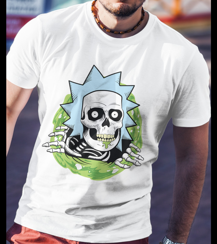 Rick And Morty Skull Portal Rick T-Shirt
