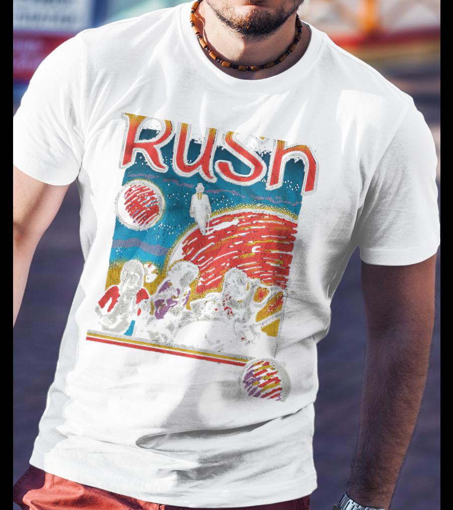 Rush Band Retro Space T-Shirt