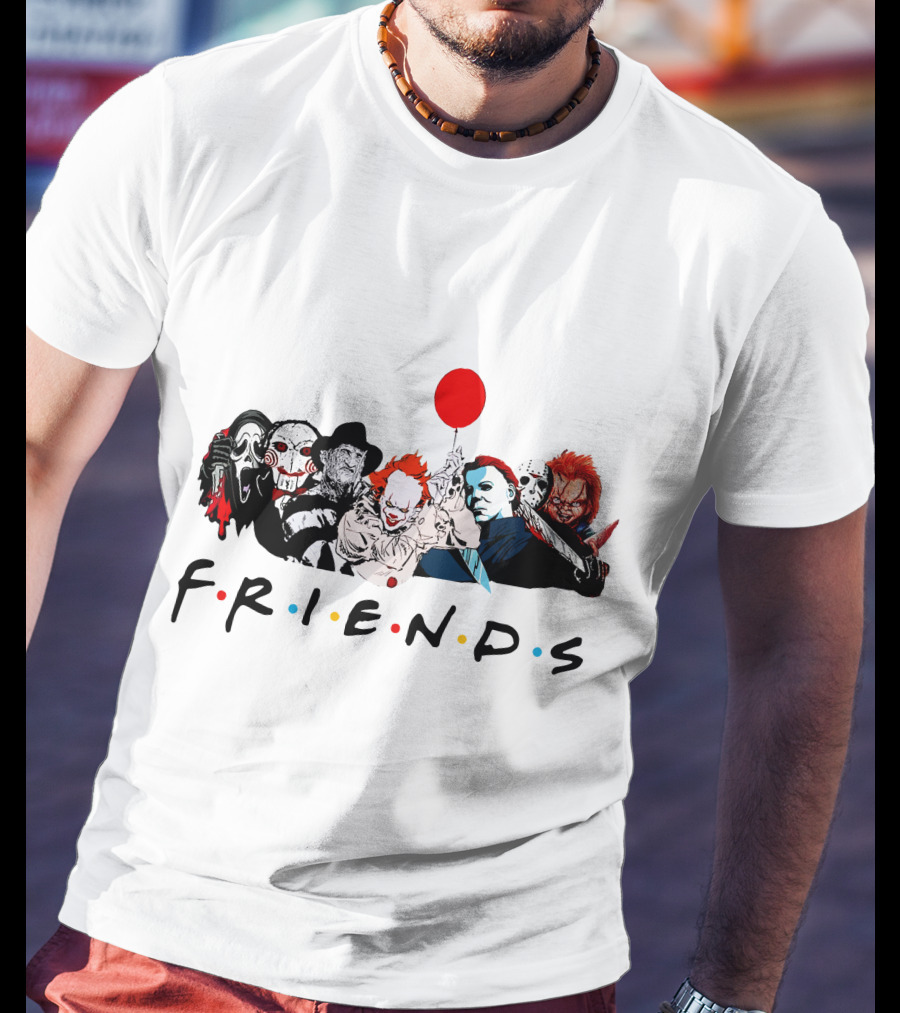 Friends Horror Movie Icons T-Shirt